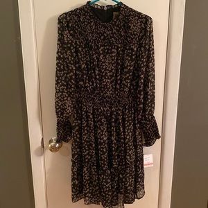 NWT Black and Floral Dress